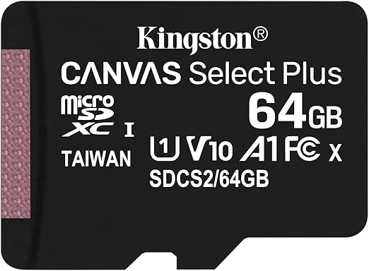 Kingston 64GB Canvas Select Plus Micro SD Card gamingstore Kingston 64GB Canvas Select Plus Micro SD Card gamingstore